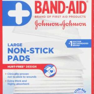 BANDAID NONSTK PADS 7.5CM X10CM