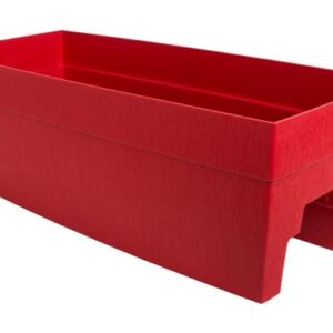 RAIL PLANTER 27-IN RED