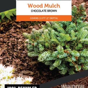 WOOD MULCH 2-CUFT CHOCOLATE BROWN