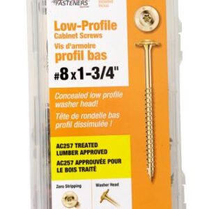 CABINET SCREW 8 X 1-3/4IN 100 PACK