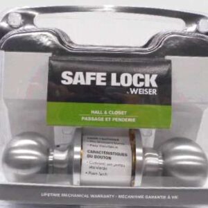 REGINA PASSAGE DOOR KNOB CHROME