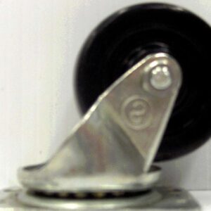 SWIVEL CASTER SOFT RUBBER 1.5-IN