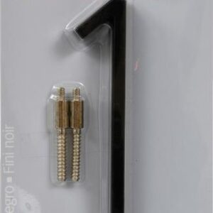 ZINC HOUSE NUMBER 1 BLACK 5-IN