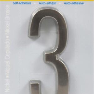 HOUSE NUMBER 3 NICKEL 4 INCH
