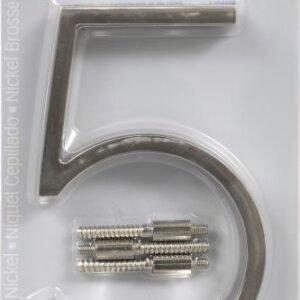 ZINC HOUSE NUMBER 5 NICKEL 5-IN