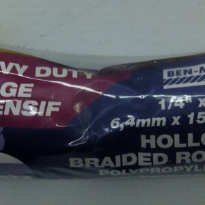 POLY ROPE HOLLOW YELLOW 1/4 X 50