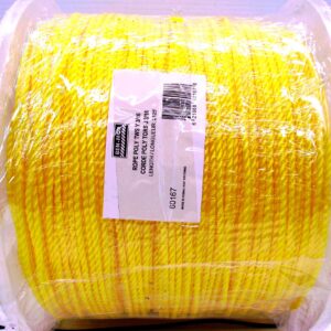 POLY ROPE TWIST YELLOW 3/16-IN