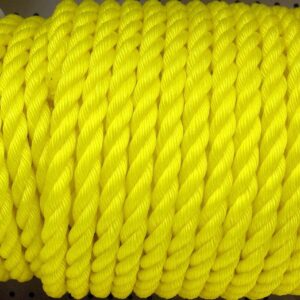 POLY ROPE TWIST YELLOW 3/4-IN