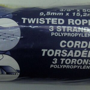 POLY ROPE TWIST YELLOW 3/8IN X 50FT