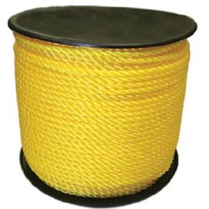 POLY ROPE TWIST YELLOW 5/16-IN