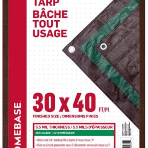 TARP MID GRADE BROWN/GREEN 30X40FT