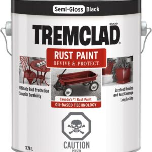 RUST PAINT SEMI GLOSS BLACK 3.78-L