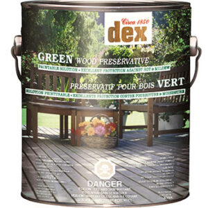 WOOD PRESERVATIVE GREEN 3.78-L