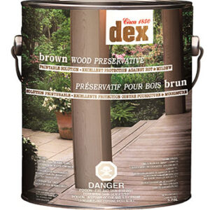 WOOD PRESERVATIVE BROWN 3.78-L