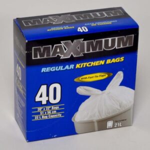 KITCHEN BAG REGULAR 22-L 40 PACK