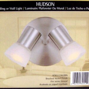 HUDSON 2 LIGHT WALL CEILING NICKEL