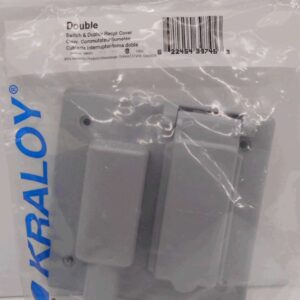 PVC DUPLEX / SWITCH COVER 2 GANG