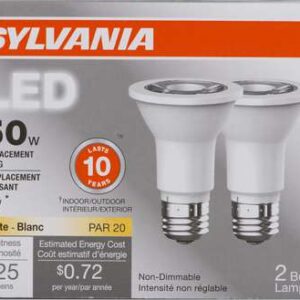 PAR20 LED BULB SOFT WHITE 6W 2 PACK