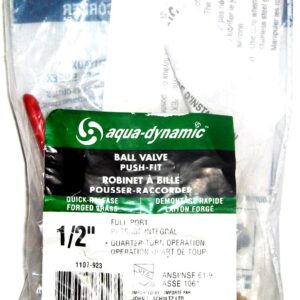 BALL VALVE FULL PORT PUSH FIT 1/2IN