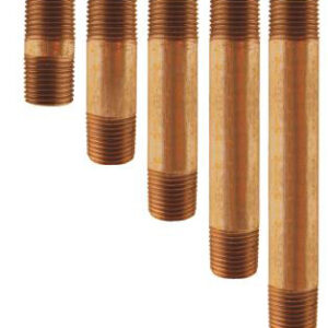 RED BRASS NIPPLE 1/4 X 3-IN