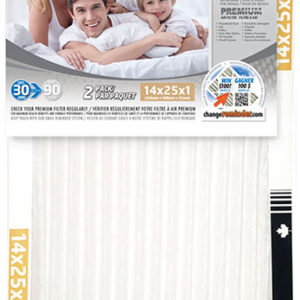 FURNACE FILTER MERV 8 14X25-IN 2PK
