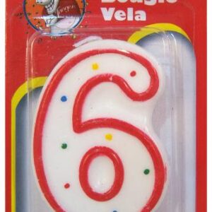 WAX BIRTHDAY CANDLE #6