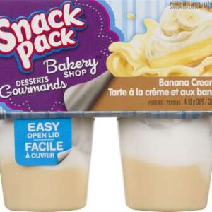 SNACK PACK BANANA CREAM   4X99GR