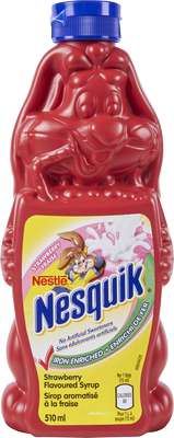 Nestle NESQUIK Strawberry Flavored Syrup Mix - Less Sugar 510ml