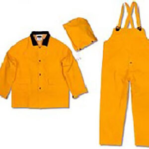 PVC RAINSUIT YELLOW  SIZE M