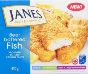 JANES BEER BATTERED FISH