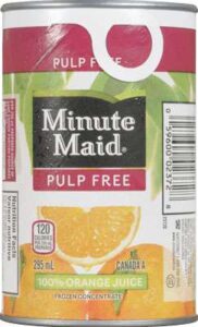 MM ORANGE JCE  PULP FREE  -Z