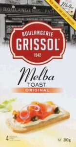 GRISSOL MELBA TOAST ORIG
