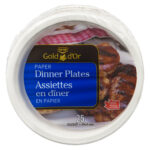 C.GLD PLATE PAPER 10.38IN DINNER