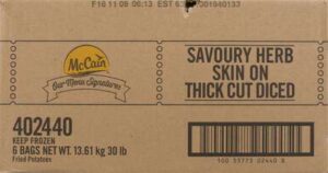 MCCAIN HOMEFRIES SAVOURY  SKN ON FZ