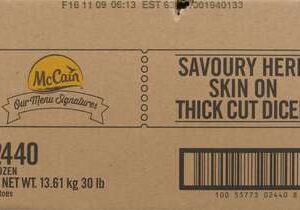 MCCAIN HOMEFRIES SAVOURY  SKN ON FZ