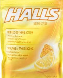 HALLS MENTHLYP HNY LEMON  BG 30CT