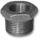BLACK IRON HEX BUSHING 3/4 X 1/2-IN