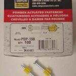 POWDER-ACTUATED FASTENER 1.5IN 100P