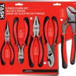 PLIERS SET RUBBER GRIP 5 PIECE