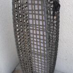SOLAR FLOOR LAMP RATTAN