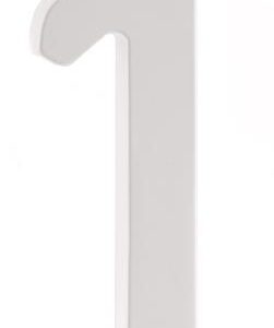 ZINC HOUSE NUMBER 1 WHITE 5-IN