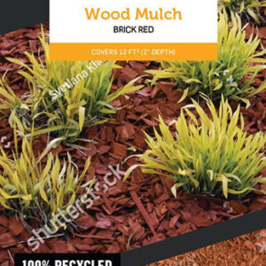WOOD MULCH 2-CUFT BRICK RED