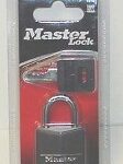 PADLOCK SOLID BLACK 1 3/16-IN