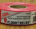 FLAGGING TAPE RED 1-IN X 200-FT