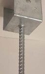 REBAR SADDLE BRACKET 13GA 4X4-IN