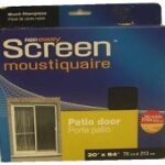 PATIO DOOR SCREEN BLACK 30 X 84-IN