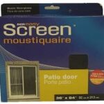 PATIO DOOR SCREEN BLACK 36 X 84-IN