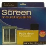 PATIO DOOR SCREEN BLACK 48 X 84-IN