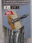 HOLLOW WALL ANCHOR SHORT 3/16IN 3PK