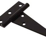 T HINGE BLACK HEAVY DUTY 6-IN 2 PK